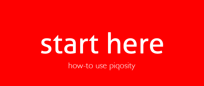 how to-use piqosity start