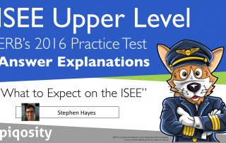 what to expect onthe isee answer explanations