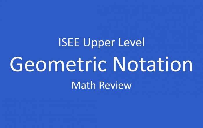 isee geometric notation