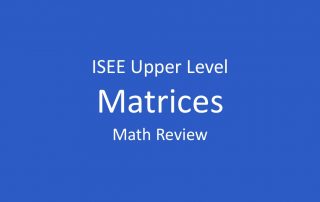 isee matrices