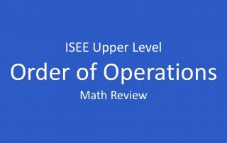 isee order of operations