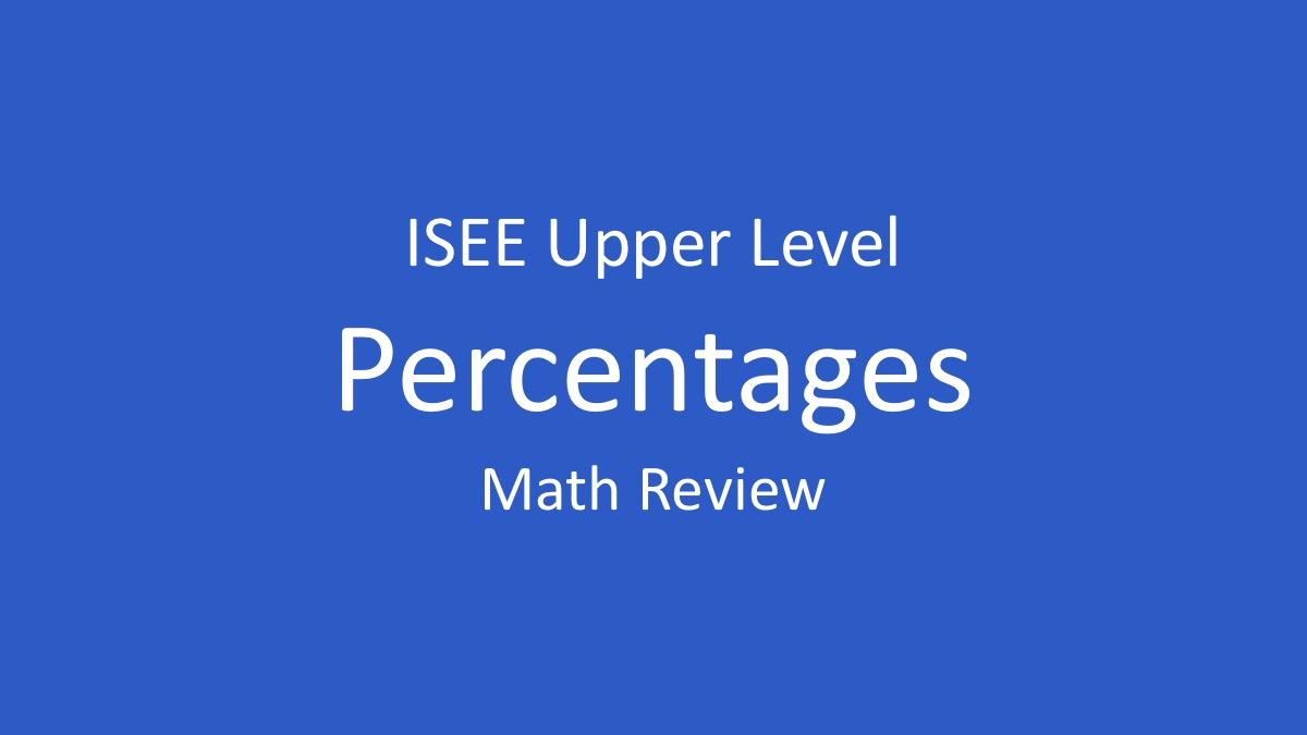 isee percentages