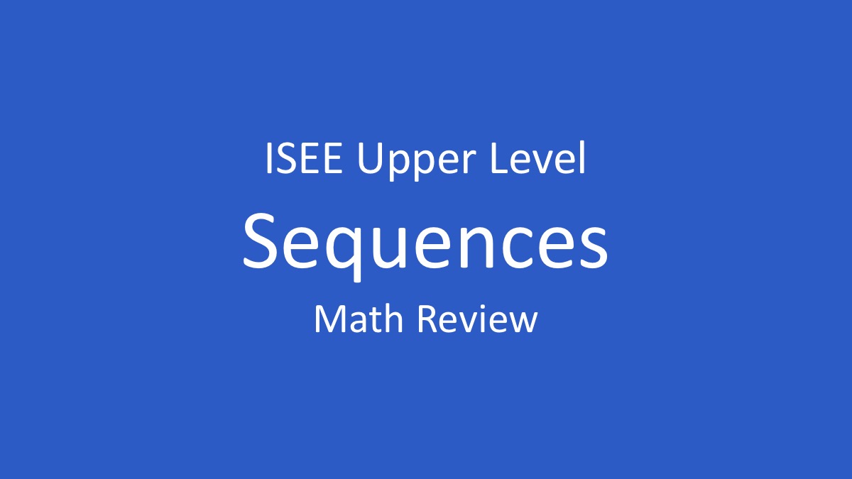 isee sequences