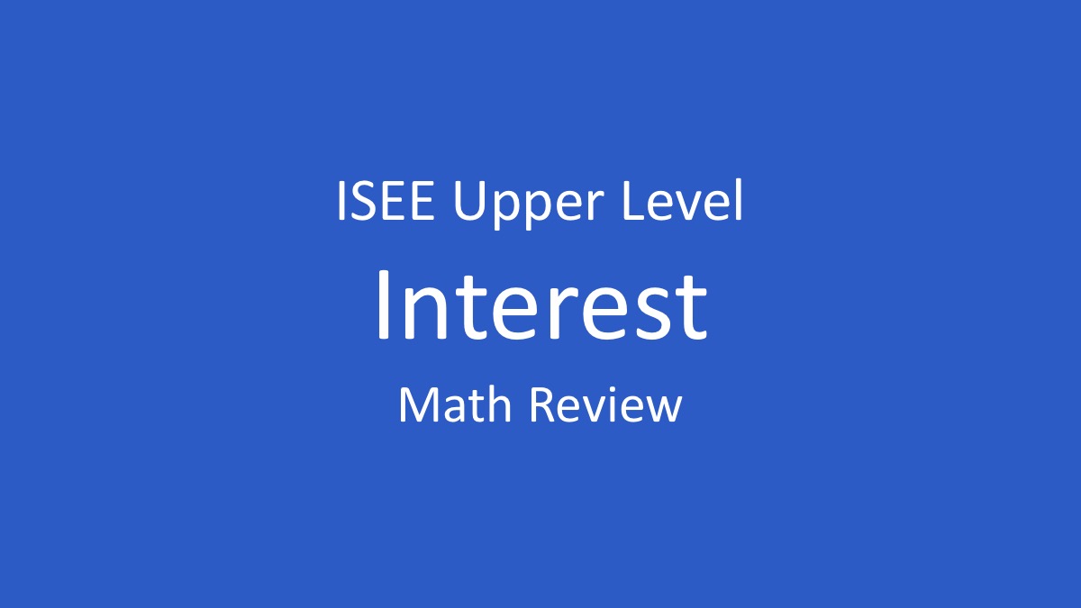 isee simple compound interest