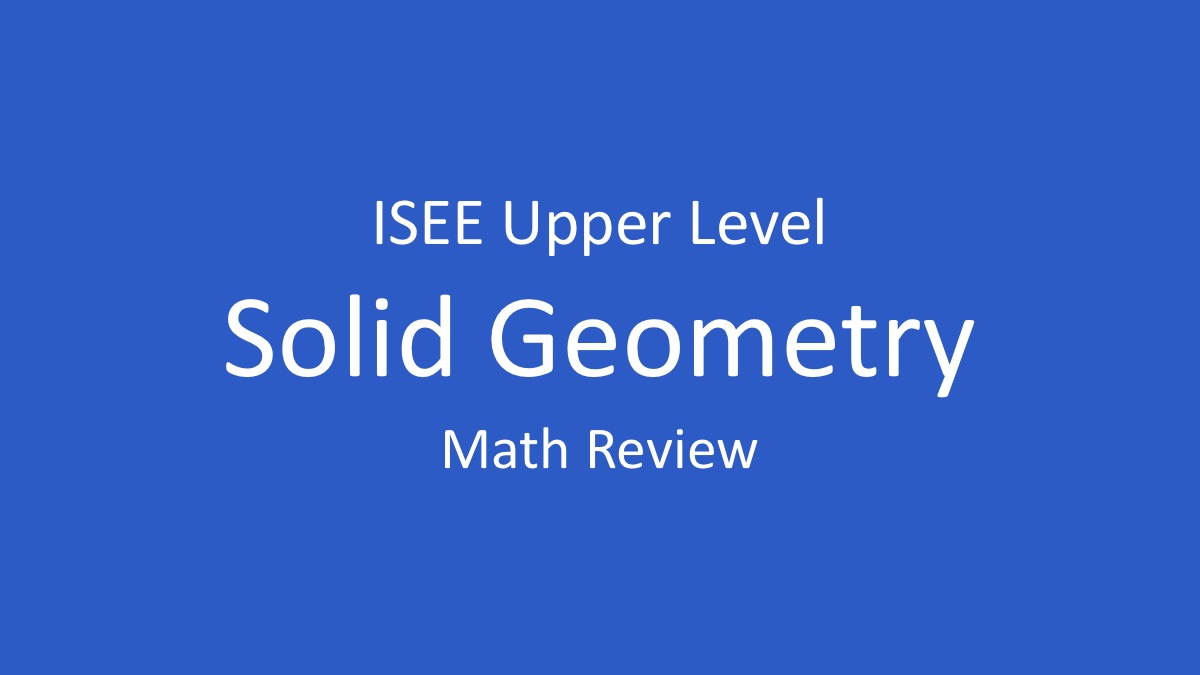 isee solid geometry