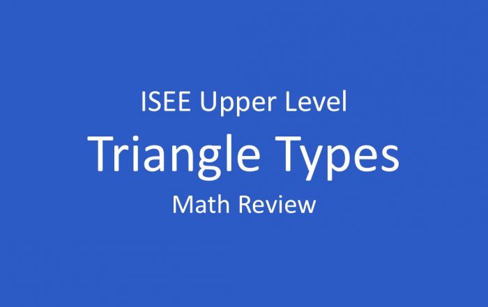 isee triangle types and rules