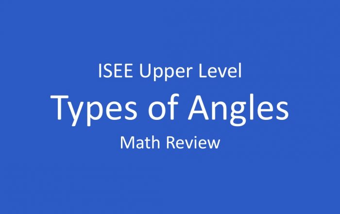 isee types of angles