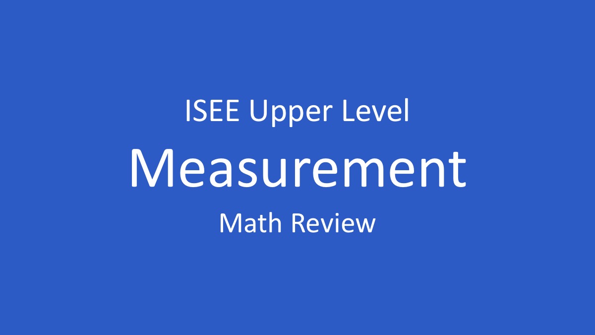 isee units of measurement