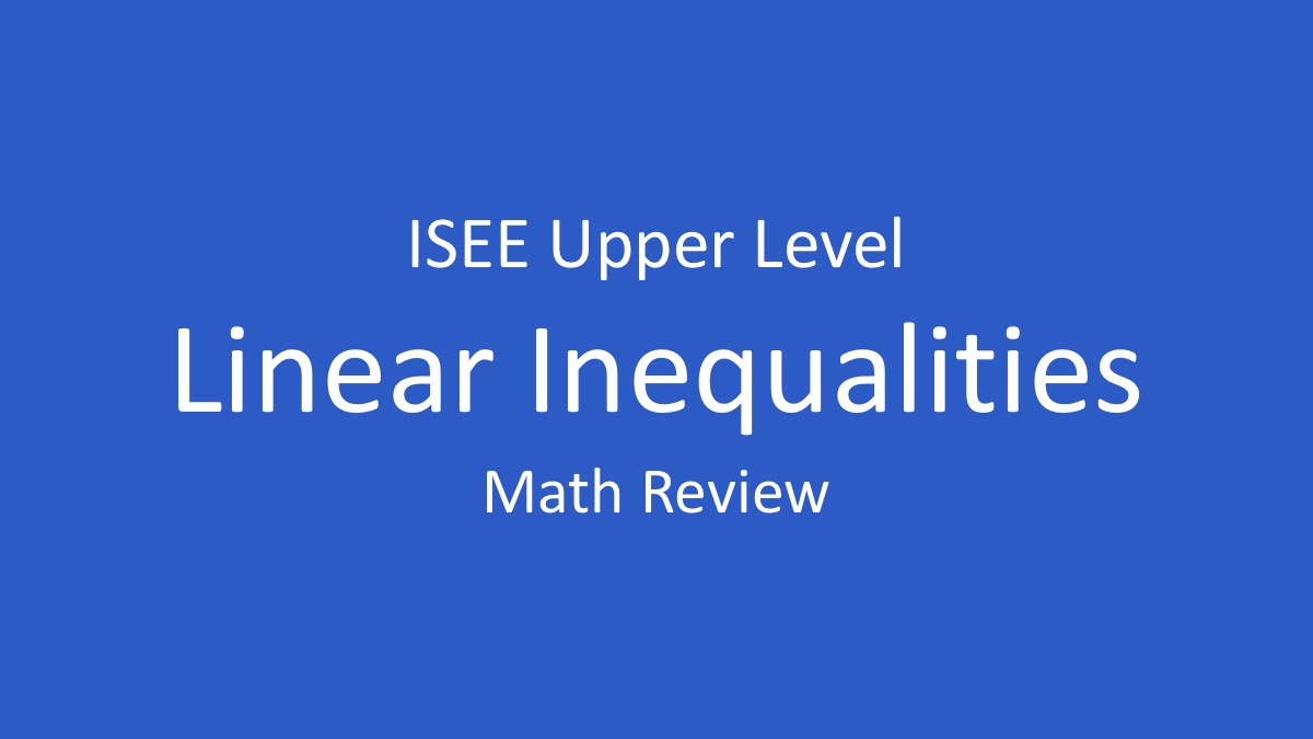 linear inequalities and their graphs