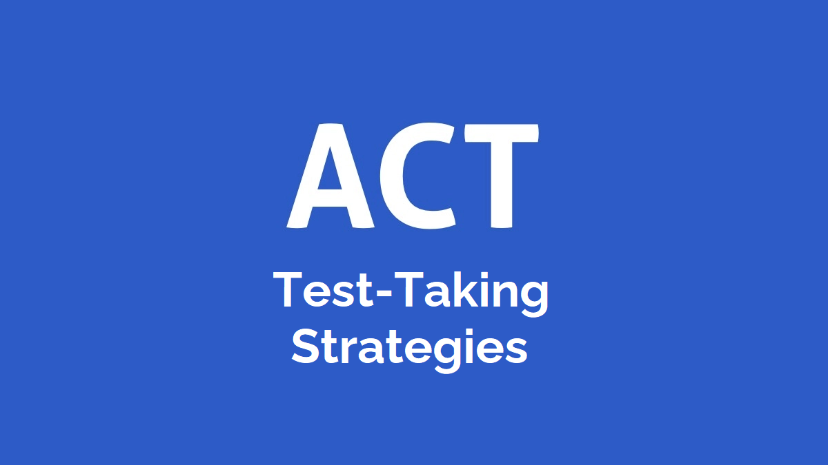 ACT test taking strategies cover
