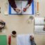 overhead view of studying students