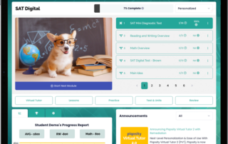 Piqosity Digital SAT student dashboard