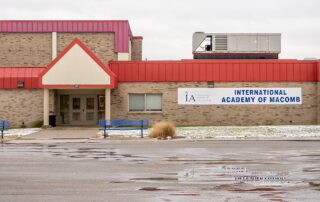 the entrance of the international academy of macomb, michigan